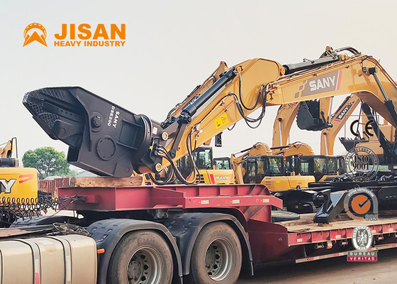 Jisan Hardox-Abbau-Schere für Bagger Einzylinder-Schnitt-Autoschere Hydraulische Schrottmetallschere