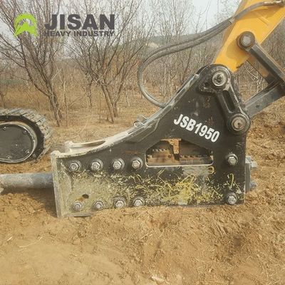 Hydraulischer Felsbrecher mit Betriebsdruck von 160-180 kg/cm2 150-190 l/min Ölfluss und Aufprallgeschwindigkeit von 350-500 bpm für Bagger