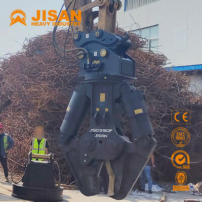 Versatile Bagger-Metallschere mit breiter Kieferöffnung und starkem Kraftzylinder für Betonrecycling und Abbruch