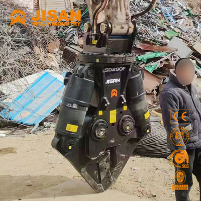 Versatile Bagger-Metallschere mit breiter Kieferöffnung und starkem Kraftzylinder für Betonrecycling und Abbruch