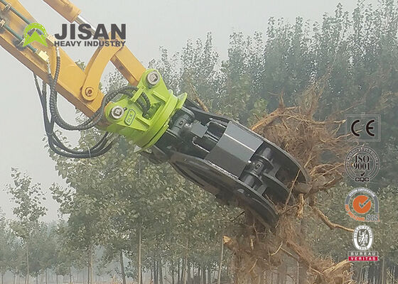 Doppelverknüpfungsrotation Hydraulische Baumstammgreifmaschine mit 1800 mm Kieferöffnung für CAT 336 Bagger